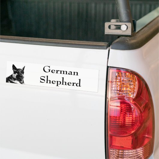 Duitse herder bumpersticker (Op Truck)