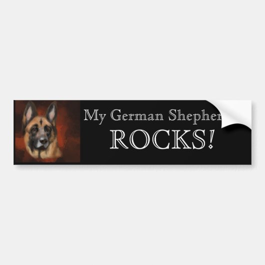 DUITSE HERDER BUMPERSTICKER (Voorkant)