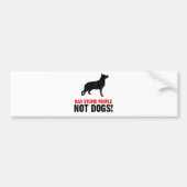 Duitse herder bumpersticker (Voorkant)