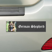 Duitse herder bumpersticker (Op auto)