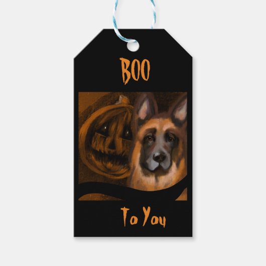 Duitse Herder Cadeaulabel (Voorkant)