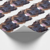 Duitse herder cadeaupapier (Hoek)