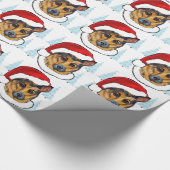 Duitse herder cadeaupapier (Hoek)