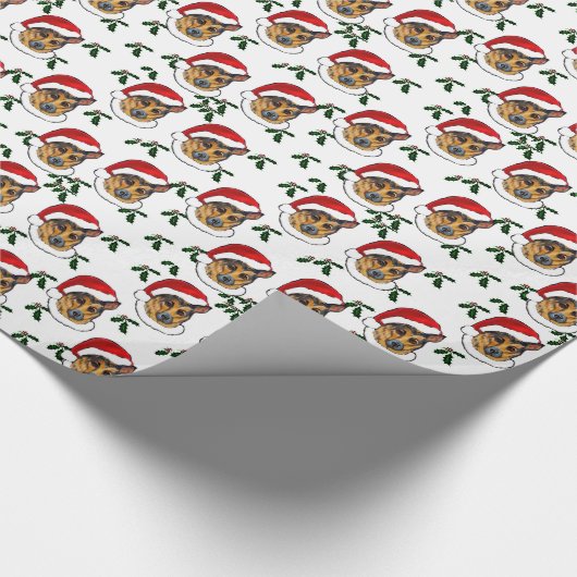 Duitse herder cadeaupapier (Hoek)