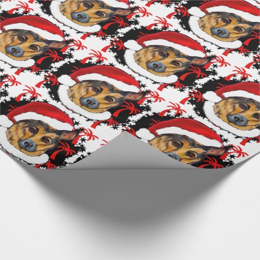 Duitse herder cadeaupapier (Hoek)