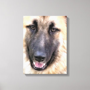 DUITSE HERDER CANVAS AFDRUK