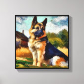 Duitse herder canvas afdruk (Voorkant)