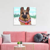 DUITSE HERDER CANVAS AFDRUK (Insitu (Woonkamer))