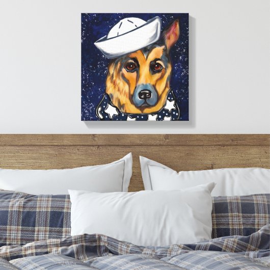 Duitse Herder        Canvas Afdruk (Insitu (Slaapkamer))