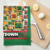 Duitse Herder Countdown Kerst Advent Honden Theedoek (Quarter Fold)