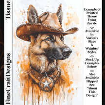Duitse Herder Cowboy Sheriff Dog DP2R Decoupage