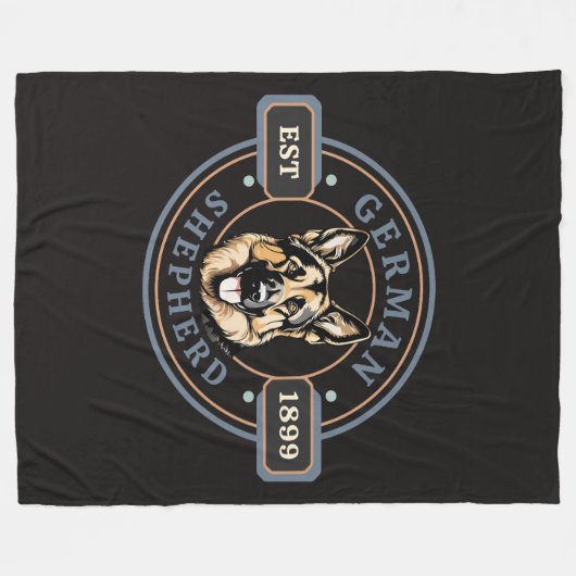 Duitse herder deken (Voorkant (Horizontaal))