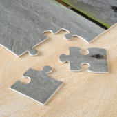 Duitse herder die over hek kijkt legpuzzel (Zijkant)