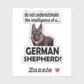 Duitse herder Dierenvriend Duitse herder Sticker (Vel)
