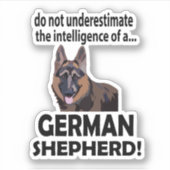 Duitse herder Dierenvriend Duitse herder Sticker (Voorkant)