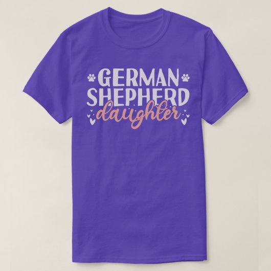 Duitse herder dochter cadeau t-shirt (Design voorkant)