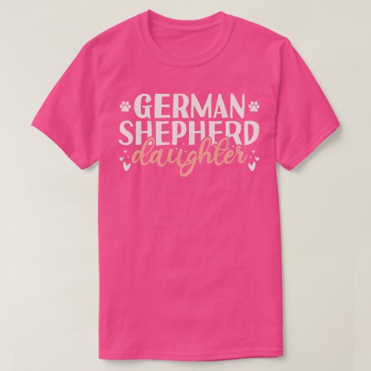 Duitse herder dochter cadeau t-shirt (Design voorkant)
