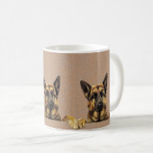 Duitse Herder Dog Coffee Mok Cup (Voorkant rechts)