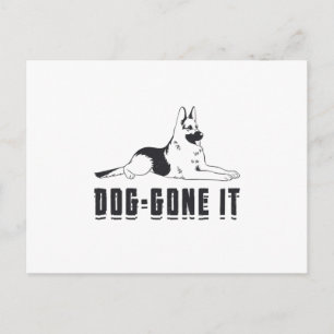 Duitse herder Dog-Gone It Honden Dier  Briefkaart