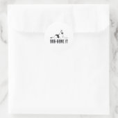 Duitse herder Dog-Gone It Honden Dier  Ronde Sticker (Tas)