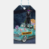 Duitse herder Dog Halloween Truck Night Cadeaulabel (Voorkant)