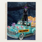 Duitse herder Dog Halloween Truck Night Planner (Voorkant)