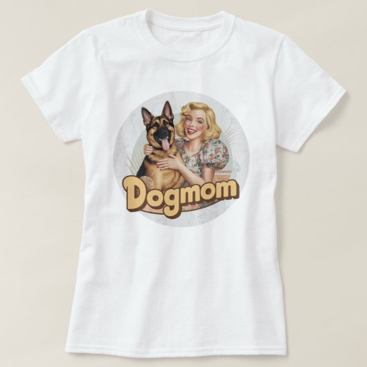 Duitse Herder dogmom hond T-shirt (Design voorkant)