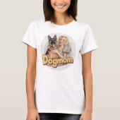 Duitse Herder dogmom hond T-shirt (Voorkant)