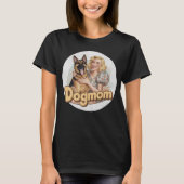 Duitse Herder dogmom hond T-shirt (Voorkant)