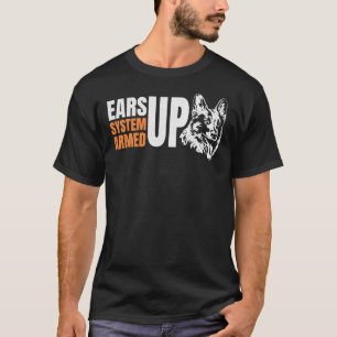 Duitse herder draagt systeem bewapend GSD-Gezegde T-shirt