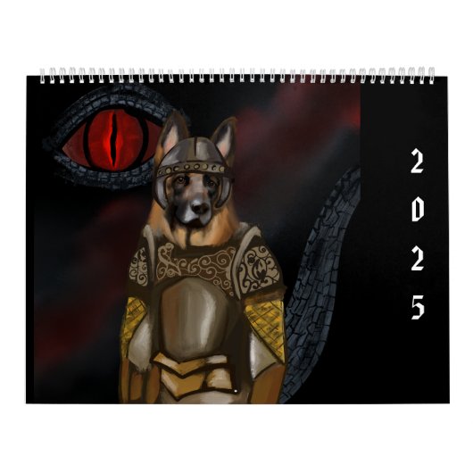 Duitse Herder “Dragons & Dogs “ Kalender (Hoes)