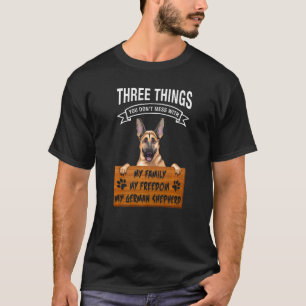 Duitse herder drie dingen waar je niet mee bezig b t-shirt