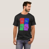 Duitse herder Duitse herder Pop kunst T-shirt (Voorkant volledig)