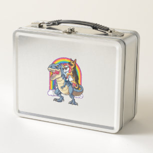 Duitse Herder Eenhoorn Dinosaurus Trex Funny Rainb
