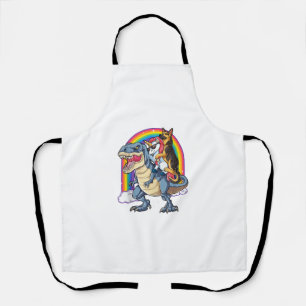 Duitse Herder Eenhoorn Dinosaurus Trex Funny Rainb Schort