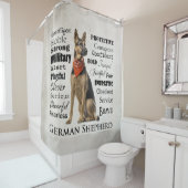 Duitse herder eigenschappen douchegordijn (In situ)