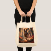 Duitse Herder Elegante Kruidenier Canvas tas (Voorkant (product))