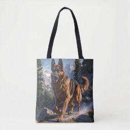 Duitse Herder Elegante Schouder Canvas tas