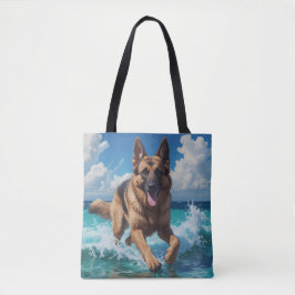Duitse Herder Elegante Schouder Canvas tas