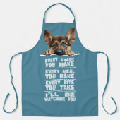 Duitse herder elke snack die je maakt schort (Voorkant)