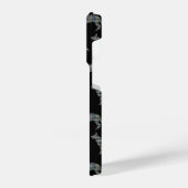 Duitse herder Elzassische hond silhouet raster zwa iPhone Hoesje (Linkerkant)