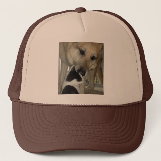 Duitse herder en Kat vriend Trucker Pet (Voorkant)