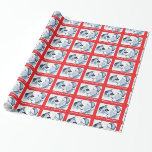 Duitse herder en kerstmis cadeaupapier