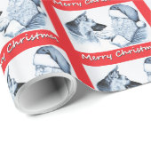 Duitse herder en kerstmis cadeaupapier (Rol Hoek)