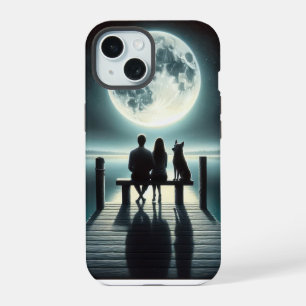 Duitse Herder en Koppel op een Steiger iPhone 15 Case