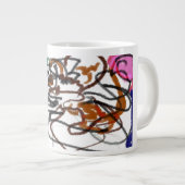 Duitse Herder en rozen kunst Grote Koffiekop (Voorkant rechts)