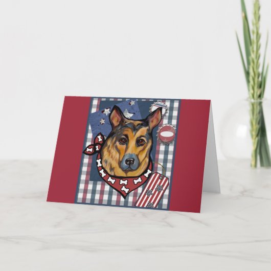 DUITSE HERDER FEESTDAGEN KAART (Voorkant)