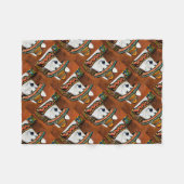 Duitse Herder Fleece Deken (Voorkant (Horizontaal))