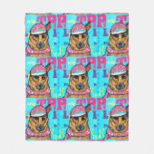 Duitse Herder  Fleece Deken (Voorkant)