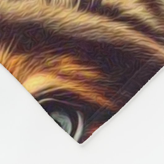  Duitse herder Floral Fleece Deken (Hoek)